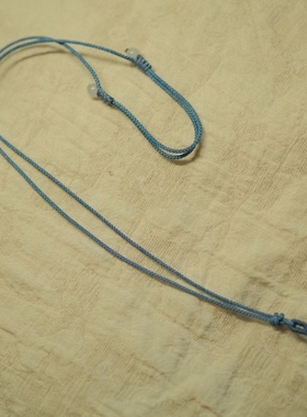 6手工编织简约宝宝吊坠挂绳翡翠玉佛细绳子红绳项链绳可调节男女