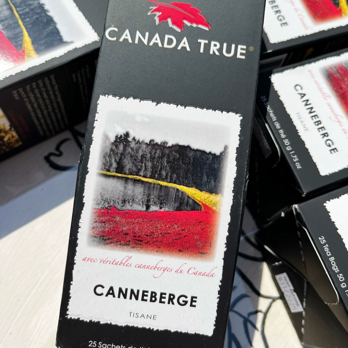 现货加拿大特产Canada True蔓越莓花草茶冰酒茶茶包特产回国送礼-图2