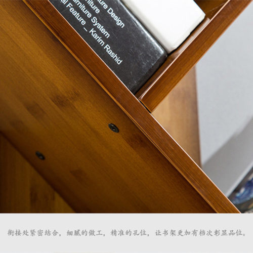 儿童书架简易置物架学生现代简易经济型小书架树形落地创意书架竹 - 图1