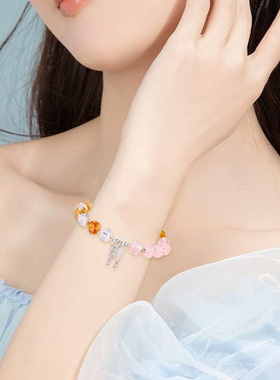 【纯银|天然水晶】蝴蝶手串