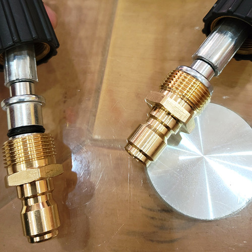 弘晨高压管水管快速接头铜快接配件洗车机水枪出水口清洗机接头款 - 图3