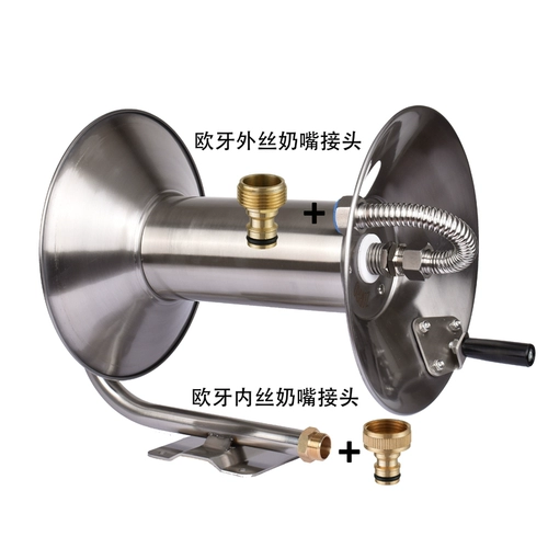 Автомобильная стиральная стойка для водных труб вокруг рамы по бытовой рулонной трубке, висящая стена из нержавеющей стали, стойка для хранения шлангов, залитых водой