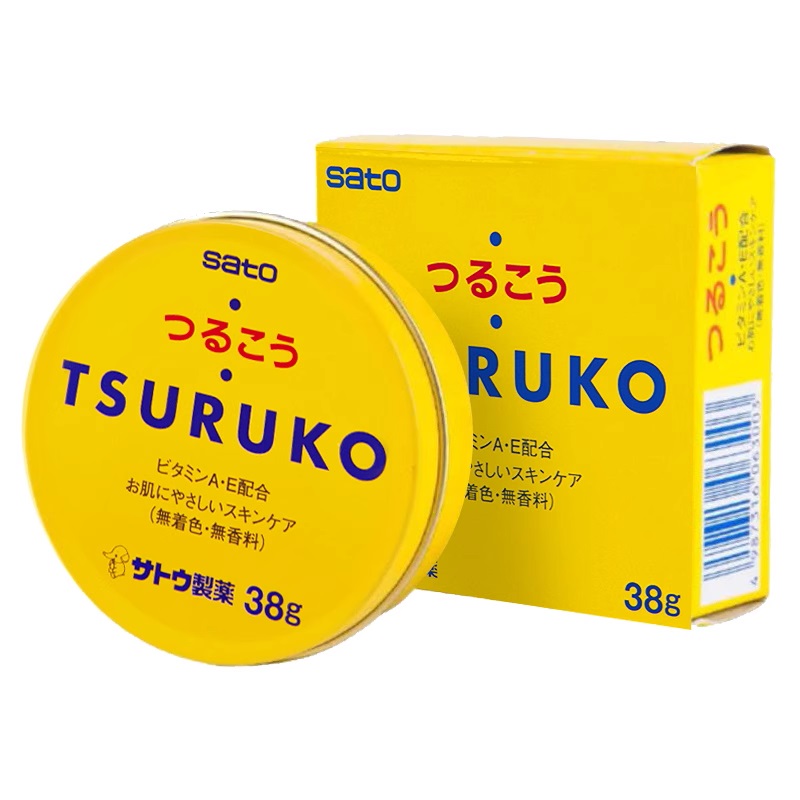 日本进口Sato佐藤诗润珂儿童面霜滋润凝膏宝宝干裂保湿凡士林38G-图3