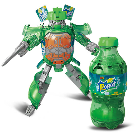 Transforming Toy Soda Samurai Coke Bottle Robot
