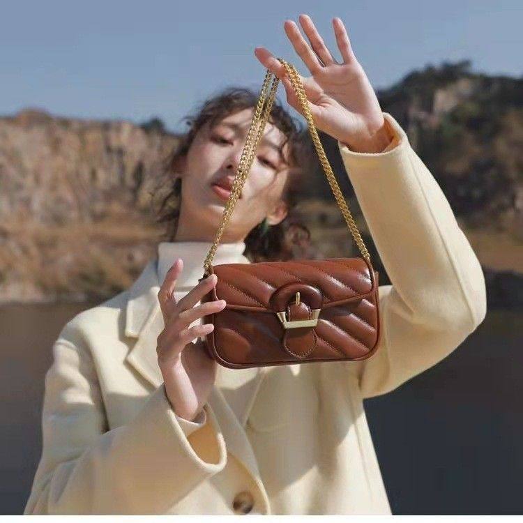 小香风绣线链条质感斜挎迷你小包包2023春季小众百搭单肩小方包女,淘宝优惠券,粉丝福利购,淘宝优惠卷