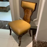 Британский сплошной обеденный стул Fuxing европейский стиль ресторан впечатление от виллы Mansion Model Model Stool Factory Прямые продажи