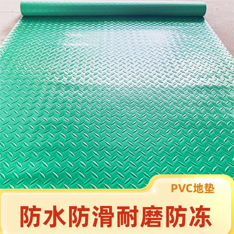 PVC防水防滑地垫脚垫商用耐磨走廊楼梯家用厨房仓库车间地胶垫子 - 图2