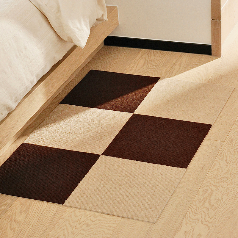 NeheM/南亨家居办公卧室客厅免胶自粘地毯宠物防滑拼接地垫绒面 - 图1