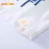 Pureborn mùa hè cotton nam và nữ bé in ngắn tay áo thun gia đình ba gia đình trang bị áo thun cho bé - Trang phục dành cho cha mẹ và con Trang phục dành cho cha mẹ và con