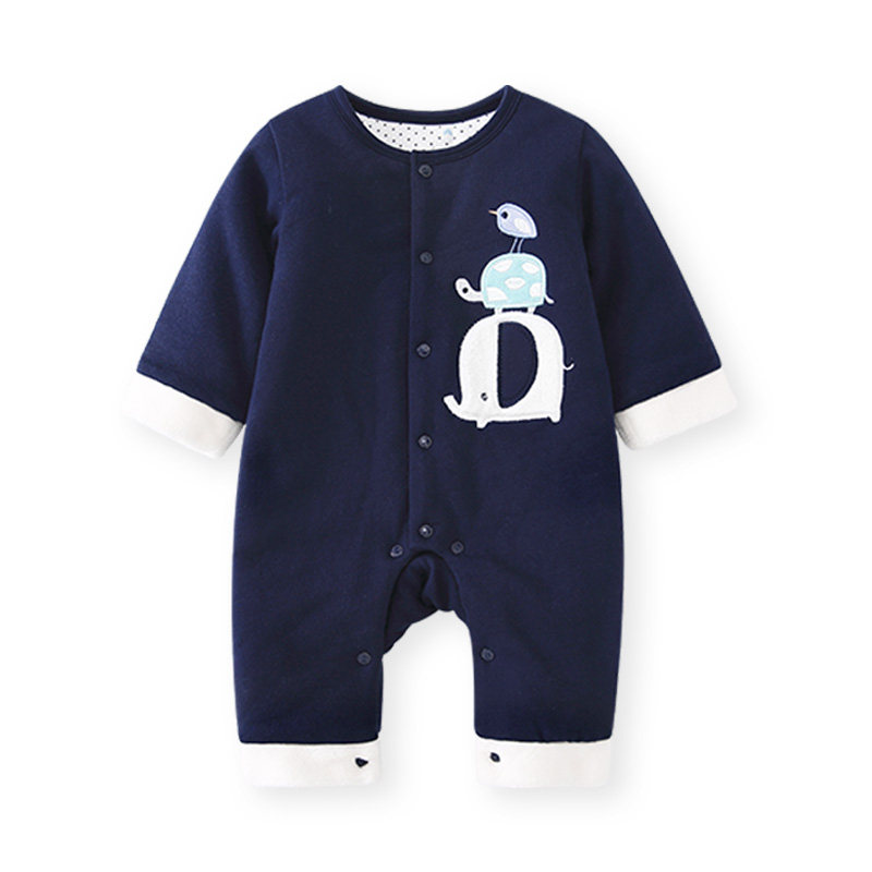 pureborn男女宝宝冬季连体衣 pureborn博睿恩连身衣/爬服/哈衣