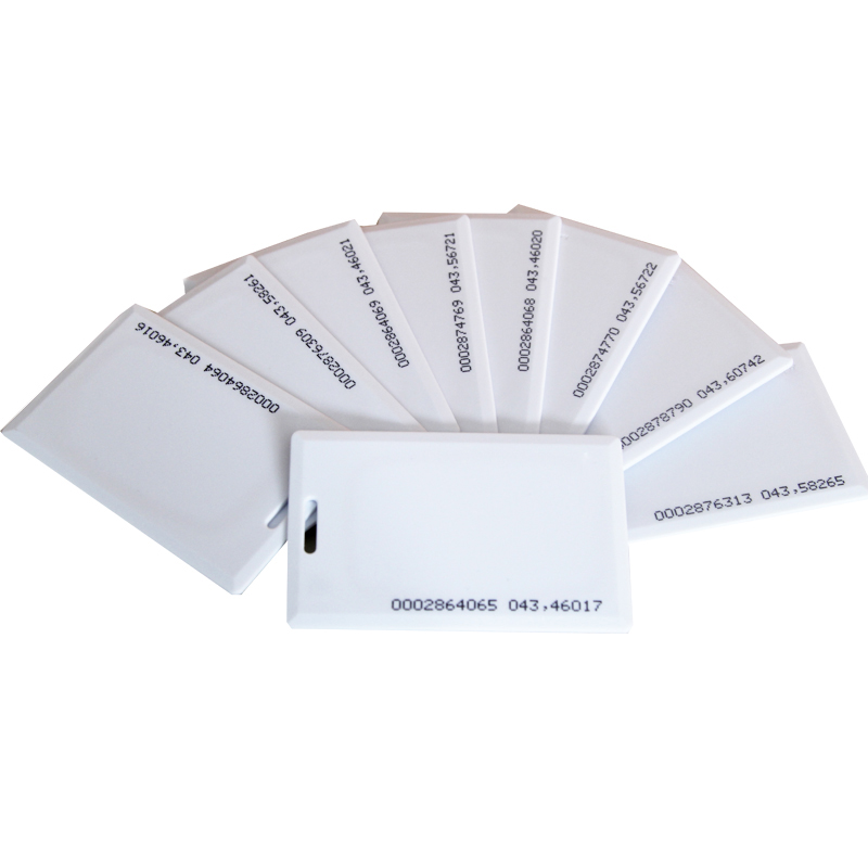 感应考勤机ID考勤卡消费卡门禁机ID厚卡印刷制作IC会员充值智能卡食堂空白卡带卡号KD12+ 36 38科密消费机52A - 图3