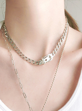 925纯银皮带扣手链简约男女款