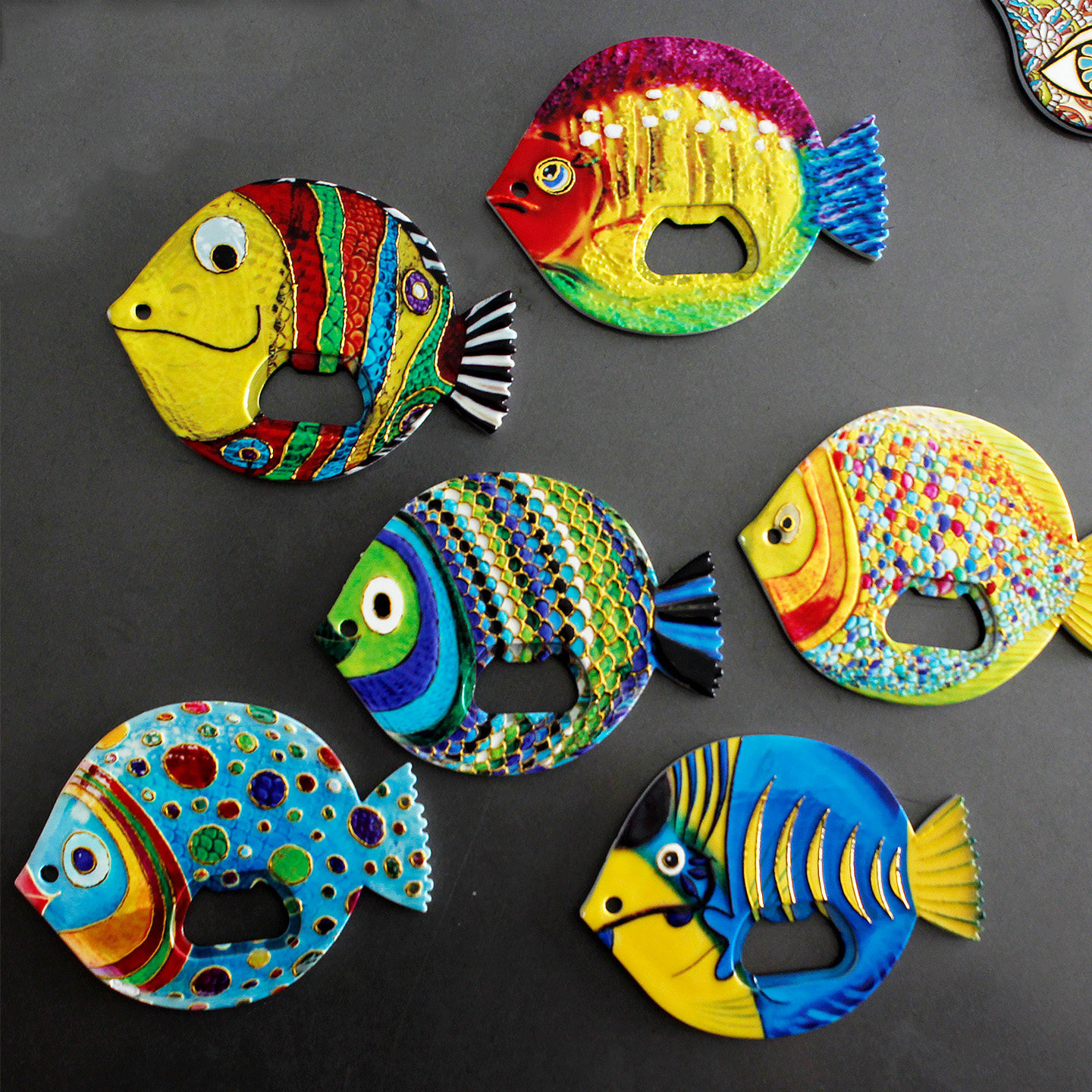 高级感可爱烫金冰箱贴海洋胖头鱼开瓶器创意家居装饰文创稀奇古怪,淘宝优惠券,粉丝福利购,淘宝优惠卷