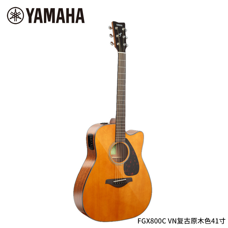 Yamaha/雅马哈 FG800系列民谣单板吉他FGX800CVN民谣电箱吉他-图1