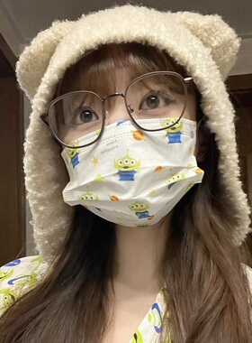 俏皮可爱毛线帽女秋冬季保暖护耳