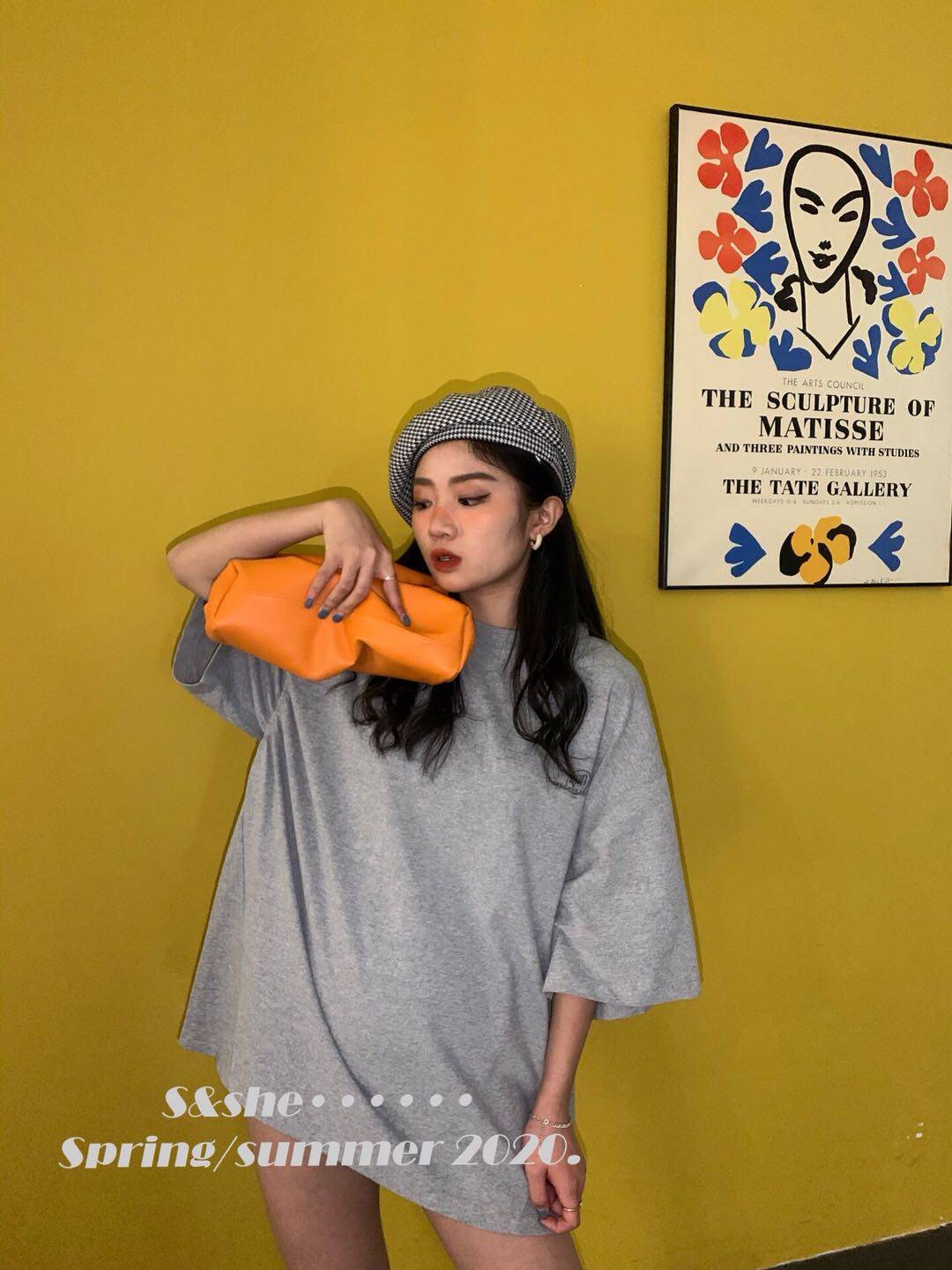 2020春夏装韩版新款s&she后背t恤 SASA喵喵T恤