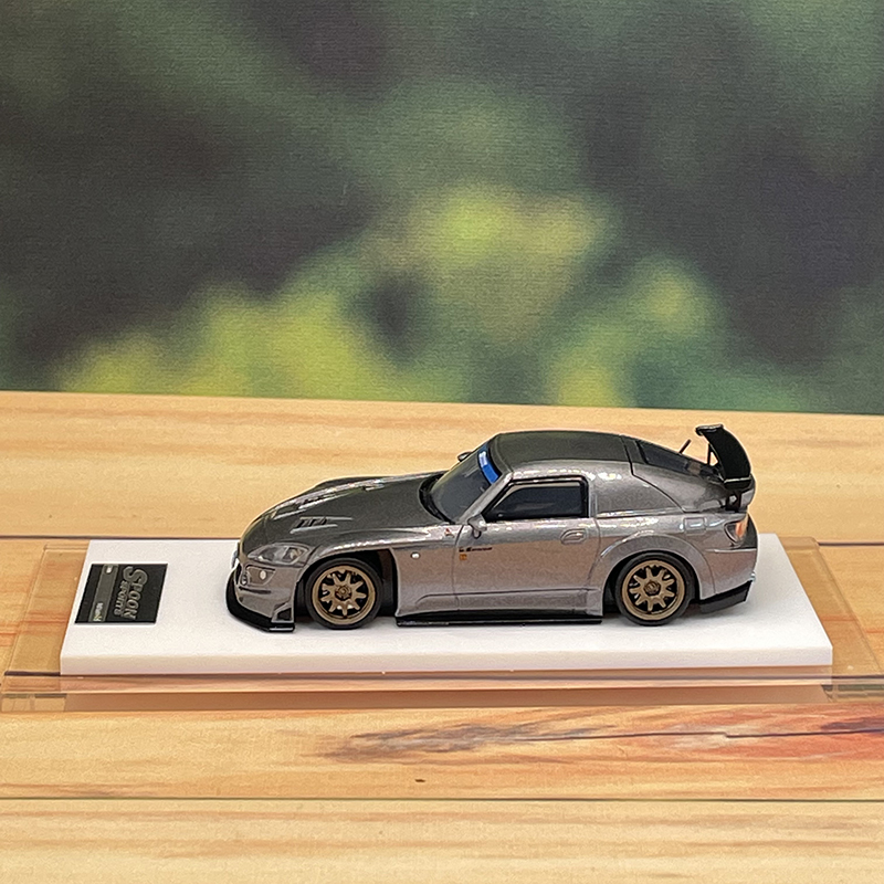 Onemodel 1:64本田 S2000 JS RACING赛道版仿真汽车模型-图1