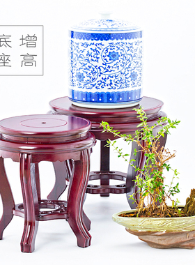花瓶底座木架石头鱼缸佛像摆件