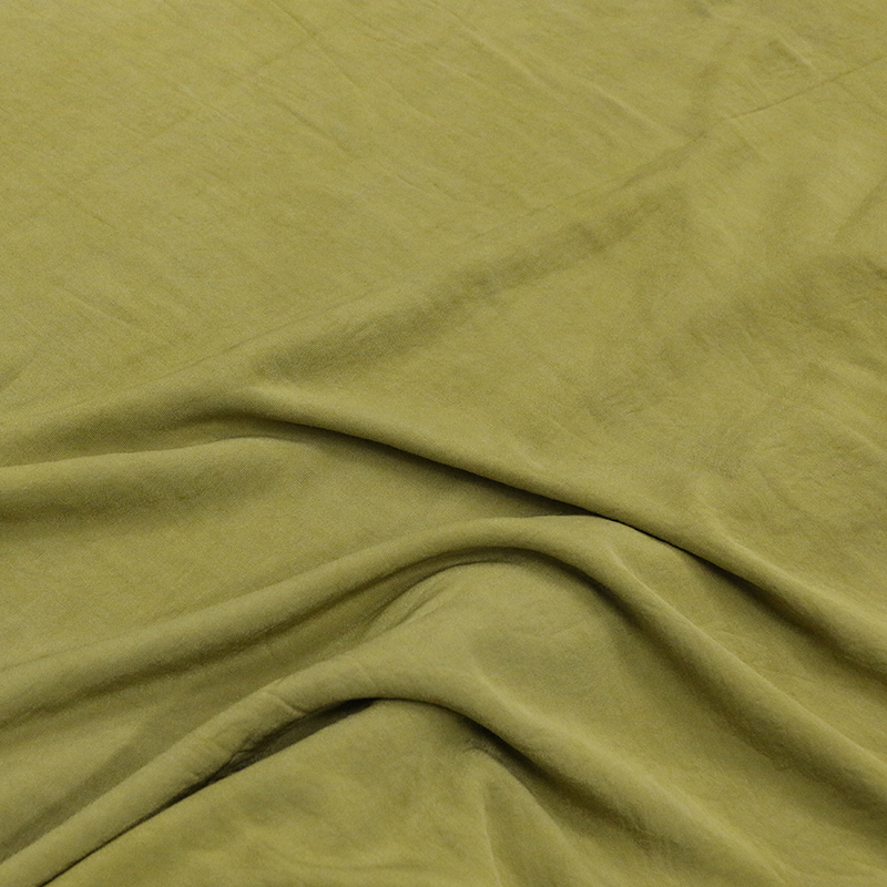 【苔藓绿】真丝丝绒植物手工草木染小众桑蚕丝面料新中式服装布料 - 图2