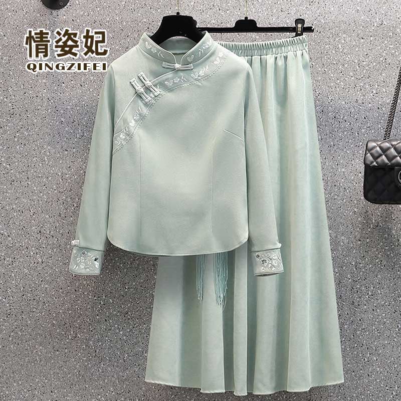 秋冬民国复古禅意茶服中国风汉服 情姿妃上衣