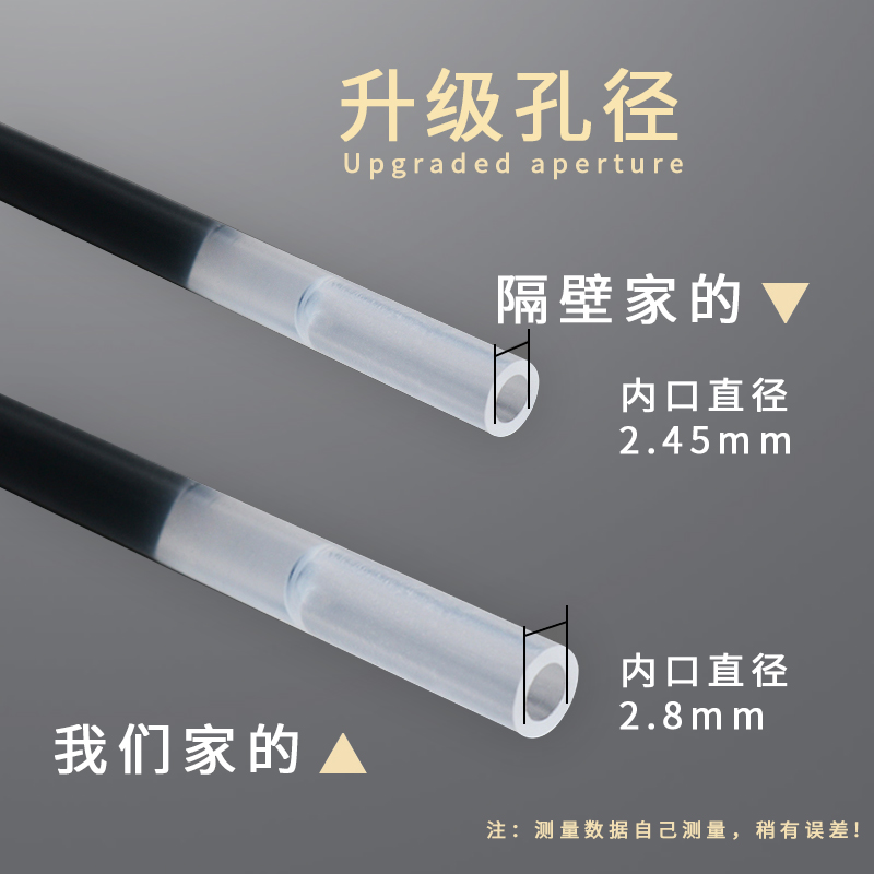 Deli neutral pen refill water pen refill office financial manager signature signature refill black full needle tube student bullet exam black quick drying