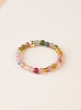 ins风格小众碧玺戒指多数人选择