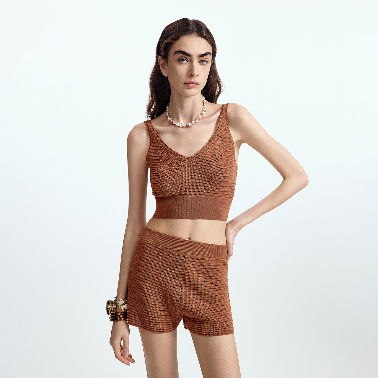 【漾25系列】朗姿气质度假背心吊带/毛针织衫/裤子2025年夏季新款 - 图1