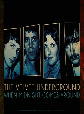 地下丝绒乐队  The Velvet Underground 复古怀旧摇滚牛皮纸海报
