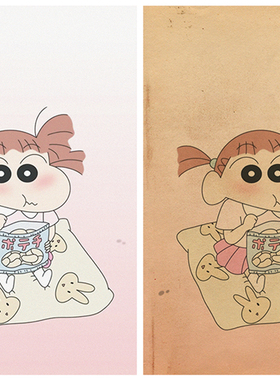野原新之助动漫风儿童房装饰画