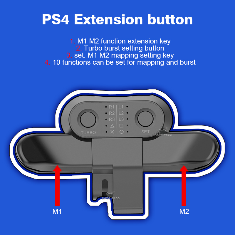 适用于PS4无线手柄背部按键 后侧按键扩展背夹 映射Turbo连发功能