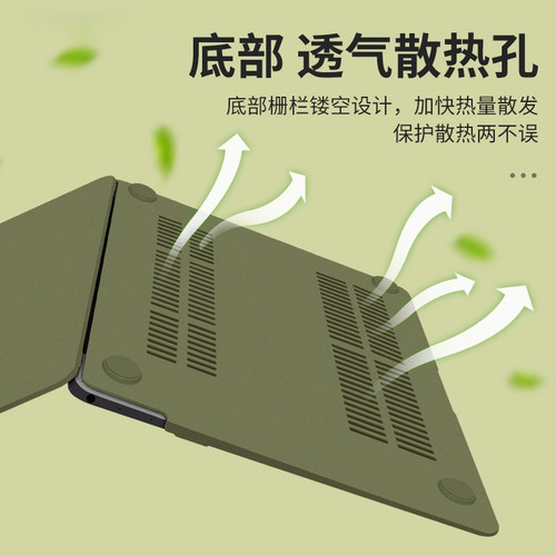 适用于苹果电脑保护壳macbook14英寸笔记本外壳新款pro16air15保护套13寸新款M2M3M4M5防刮耐磨防泼防污neo - 图2