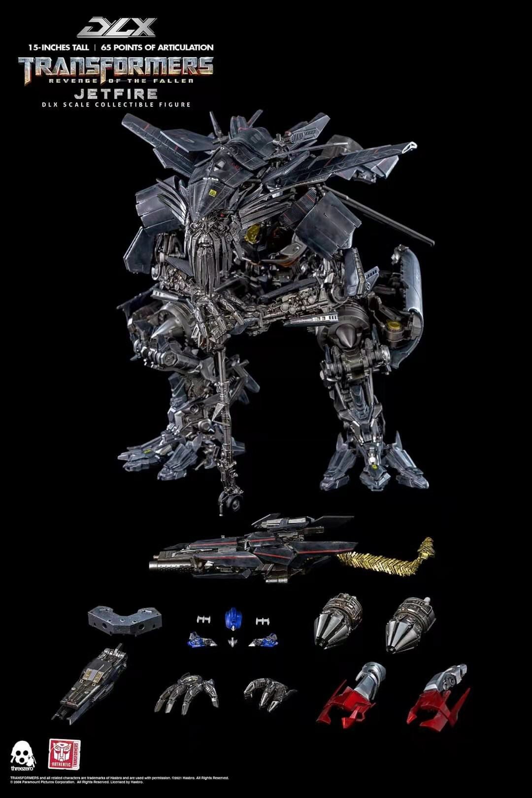 3A threezero DLX天擎变形金刚2擎天柱天火合体合金骨架可动模型_虎窝淘