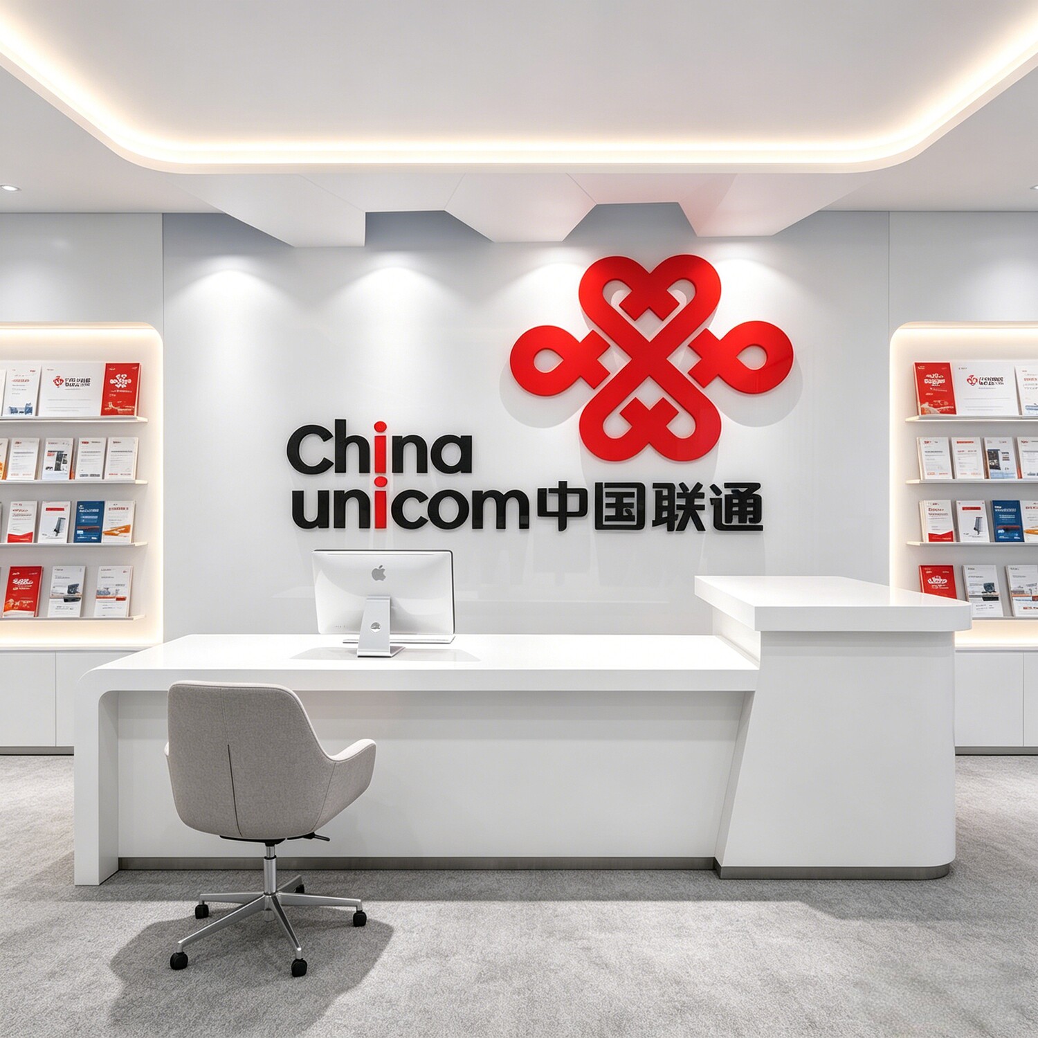 China Unicom logo logo acrylic three-dimensional wall sticker