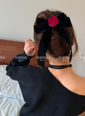 法式复古蝴蝶结发夹少女风