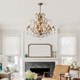 American style personalized double-layer living room atmospheric crystal chandelier