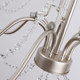 American French simple villa staircase crystal long chandelier