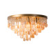American French style personalized warm shell bedroom ceiling lamp