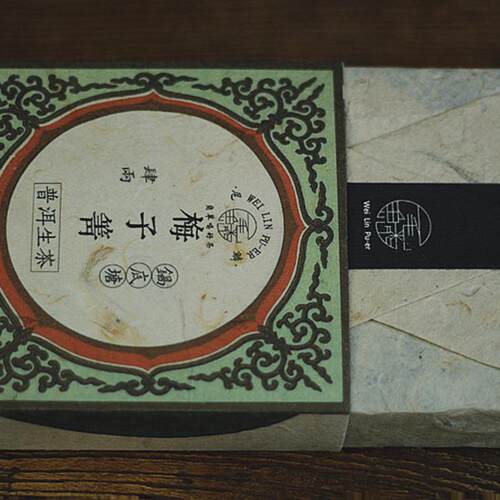 产地直销2024年头春梅子箐锅底塘古树纯料普洱生茶叶200克手撕砖 - 图1