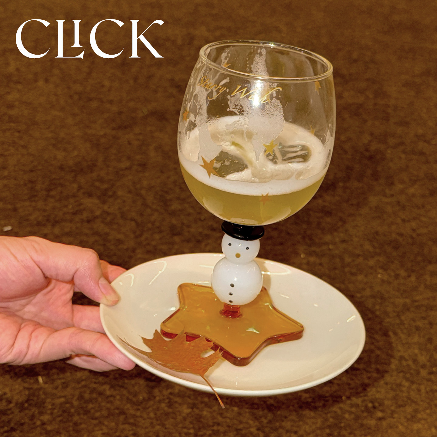 click雪人&星星高脚红酒杯创意香槟鸡尾酒玻璃杯圣诞新年礼物礼盒,淘宝优惠券,粉丝福利购,淘宝优惠卷