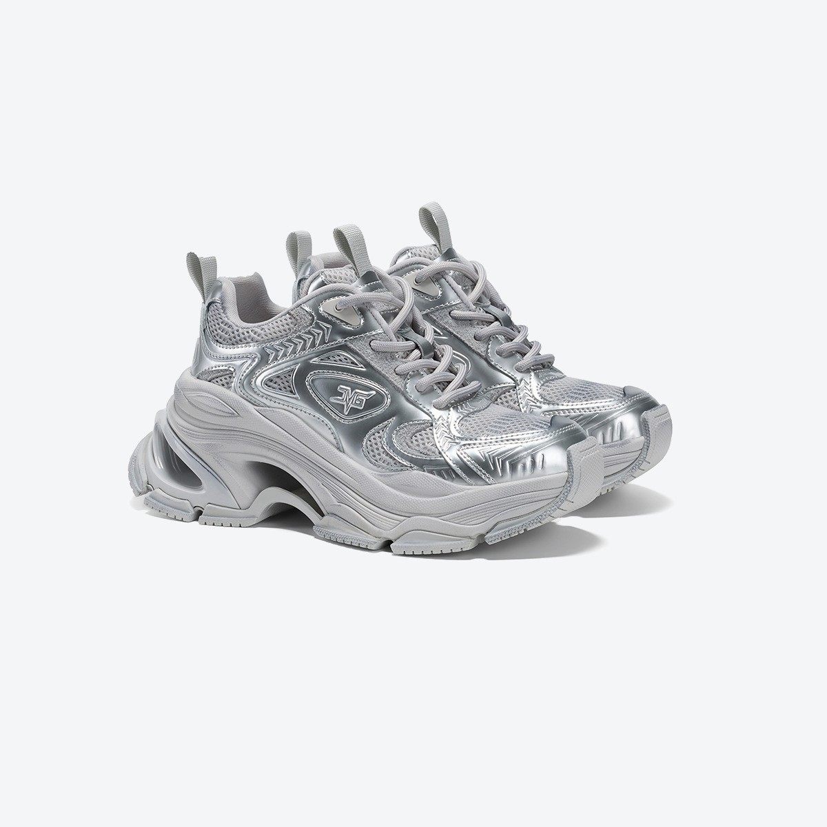 白鹿同款老爹鞋女款增高鞋2024新款银色独立星球厚底休闲运动鞋潮,淘宝优惠券,粉丝福利购,淘宝优惠卷