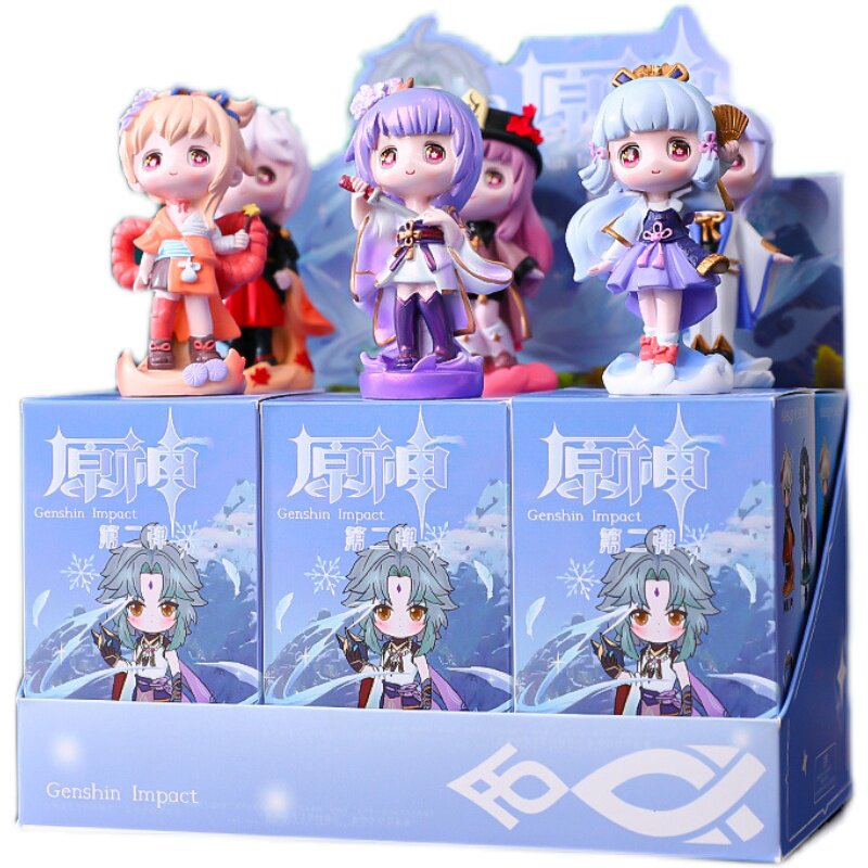 原神游戏盲盒手办可爱公仔二次元潮流桌面装车载摆件创意生日礼物