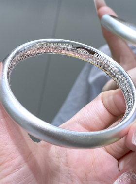 梦祥银古法传承心经银手镯