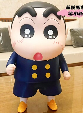 日本蜡笔小新手办1比1模型摆件