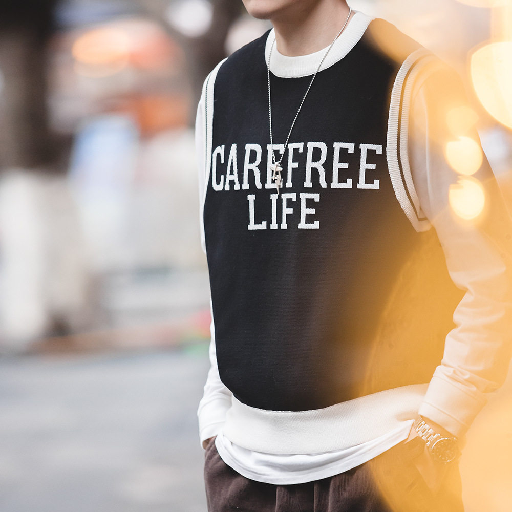 马登女装美式休闲学院风针织马甲背心圆领坎肩毛衣无袖上衣情侣款,淘宝优惠券,粉丝福利购,淘宝优惠卷