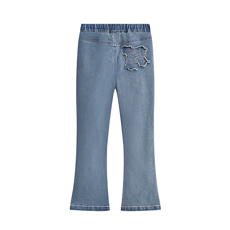 2026春夏新款女童牛仔喇叭裤宽松中大儿童休闲长裤子百搭洋气韩版,淘宝优惠券,粉丝福利购,淘宝优惠卷