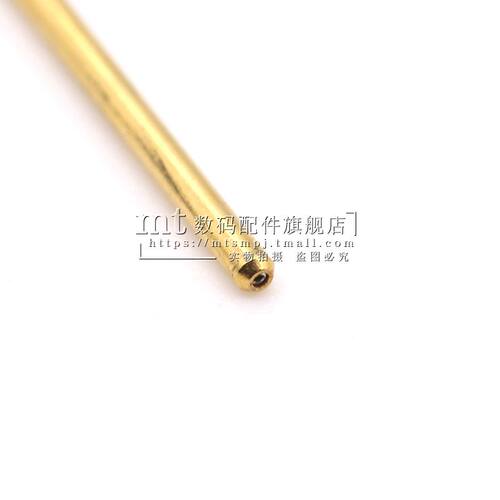 P50-G2 平头 PCB弹簧测试针探针 针头0.9MM 针管0.68MM 长16.5MM - 图1