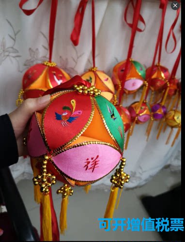 广西三月三 民族特色纯手工制定结婚庆典舞蹈抛成品绣球手伴礼 - 图0