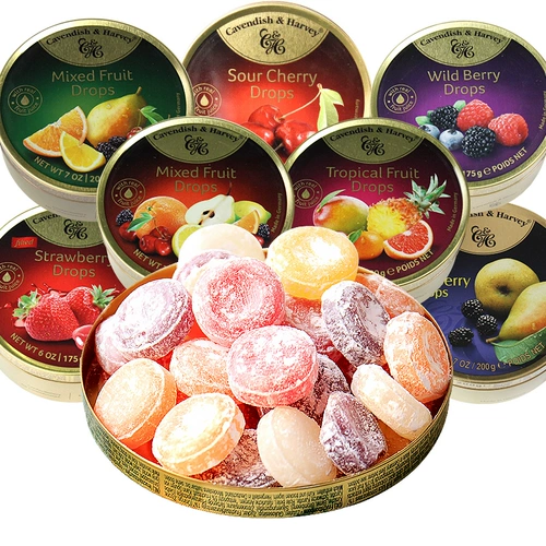 Импортная смешанная мятная жестяная коробка, Германия, фруктовый вкус