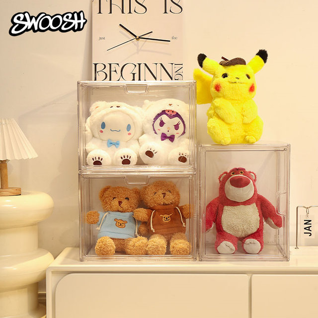 Acrylic doll storage box figure blind box display box