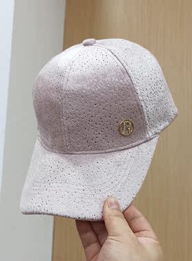 时尚百搭麂皮绒毛球棒球帽显脸小